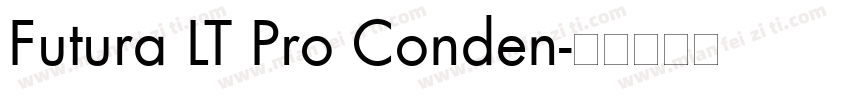 Futura LT Pro Conden字体转换